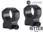 Preview: HAWKE Tactical Zielfernrohrmontage für Weaver / Picatinnyschiene 25,4mm Mittelrohr - Hoch 24117